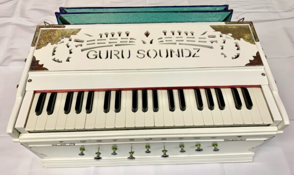 Guru Soundz White Non Folding Harmonium